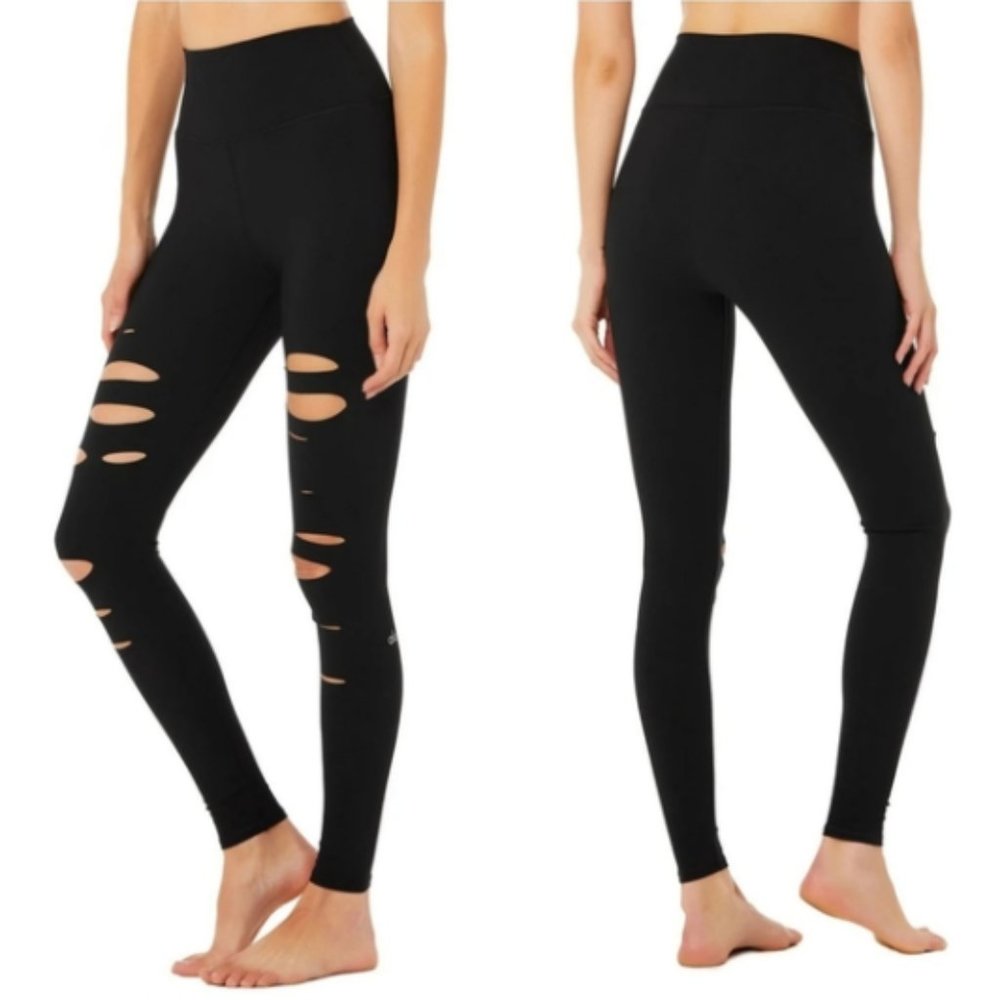 Alo High-Waist Ripped Warrior Legging